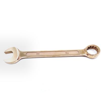 China Beryllium Bronze Non Sparking Tools Safety Tools Wrench Hand Beryllium Copper Non Magnetic Combination Ratchet Wrench for sale