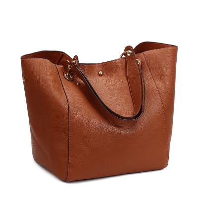 China High Quality Women Purses 2021 Tote Handbags For Women Shopping Designer Handbags Fashion Ladies Shoulder Handbags With Inner Bag And Two Removable Straps for sale