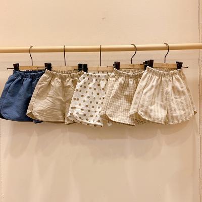 China Breathable Summer Children's Girl Shorts All-match Thin Outer Pants Baby Boy Canvas Shorts for sale