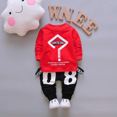 China Wholesale Casual Baby Boy's Clothing Sets Fashion Autumn Boys Two Piece Set 1 Year Old Baby Boy Clothing for sale