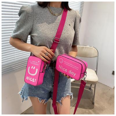 China Hot Selling PU Ladies And Kids Girl Backpack Small Cartoon Printed Shoulder Bags Candy Mini Square Bags For Women for sale