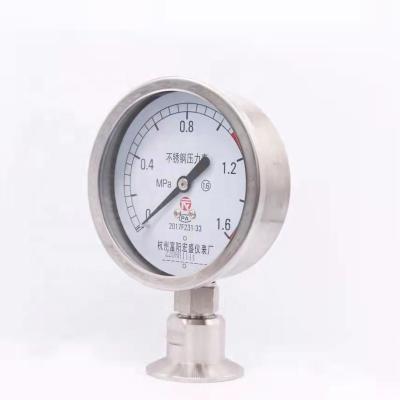 China YB60-MC 50.5 Stainless Steel Chuck Quick Installed Diaphragm Pressure Gauge for sale