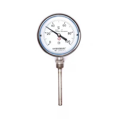 China Radil Direction Type Industrial Bimetal Thermometer Series Thermometer Bimetallic Case Temperature Iron-clad Bimetallic Indicator WSS-411 for sale