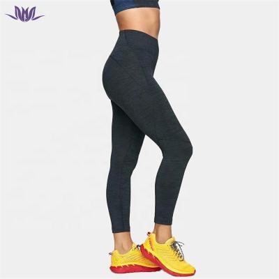 China 2021 Solid Color Women Fitness Breathable High Waist Yoga Wear Pants Workout Leggings With Pockets for sale