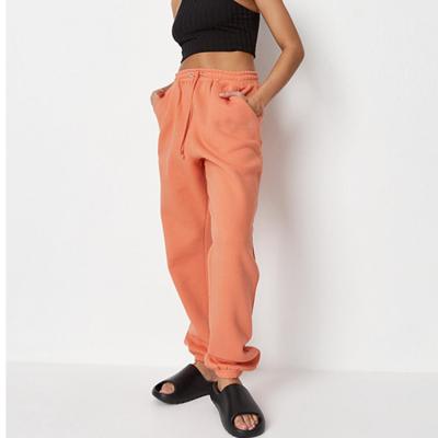 China Cotton Solid Color Design Anti-pilling Women Oversized Jogger Pants Hot Casual Ladies Sweatpants With Pocket for sale