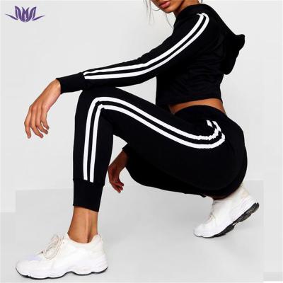 China Anti-Static Wholesale Gym 2 Pieces Set Women's Tracksuit Hoodies Sweatshirt And Sweatpants Tracksuit for sale