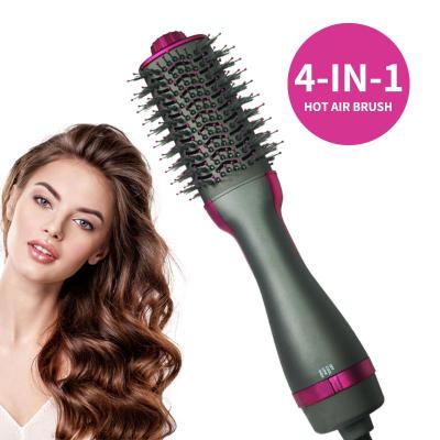 China Hotel Wife Ladies Use Hot Airbrush Hair Straightener Hair Curler Brush 3 in 1 Dryer Brush Stroke Styler for sale