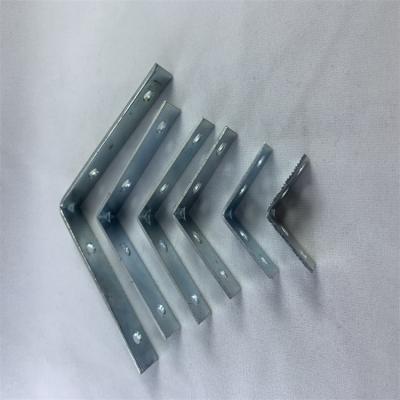 China Durable White Galvanized Flat Steel Profile L Corner Right Angle Corner For Furniture Fitting for sale