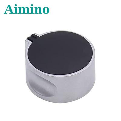 China Black 8mm Household Gas Stove Knob Metal Cooker Hob Knobs Gas Stove Control Knobs For Kitchen Replacement Accessories for sale