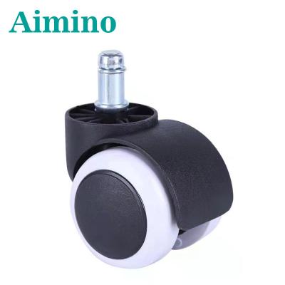 China Modern 2 Inch Office Chair Wheels Rubber Caster Wheels Protect For All Floors Passenger Car Wheels for sale