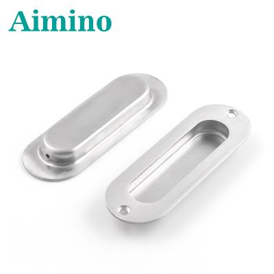 China AIMINO Stainless Steel Handle Modern Furniture Embedded Handle Concealed Cabinet Recessed Drawer Handle for sale