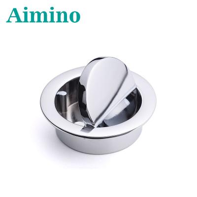 China AIMINO Modern Zinc Alloy Drawer Furniture Handle Knobs Hardware Recessed Cabinet Recessed Sliding Door Pop On Its Lap for sale