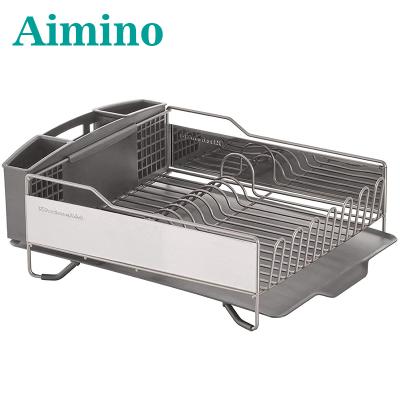 China Modern Dish Rack With Dustproof Rack Kitchen Appliances Kitchen Stake Storage Box Kitchen Cover Two Layers for sale