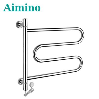 China Heater Electric Towel Warmer Stainless Steel Heated Towel Rack Energy Efficient Quick Dryer for sale