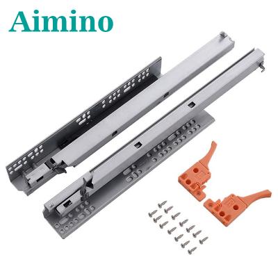 China Modern Guangzhou Ball Bearing Sideboard Drawer Systems Ball Bearing Slide Drawer Slider Heavy Duty Ball Bearing Slider for sale