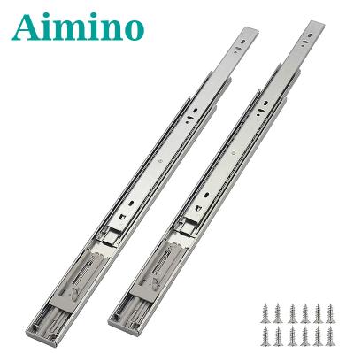 China Modern Stainless Steel Channel Sliders SS 201 Telescopic Drawer Sliding Track For Table Drawer for sale