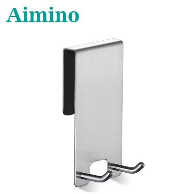 China Small Durable Heavy Duty Self Adhesive Stainless Steel Hooks For Home Kitchen Coats Hats Keys Bags Organizer for sale