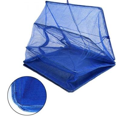 China 2022 Portable Popular Fishing Nets Folding Dry Blue Pe Net Fish Hanging Hanging Folding Drying Net for sale