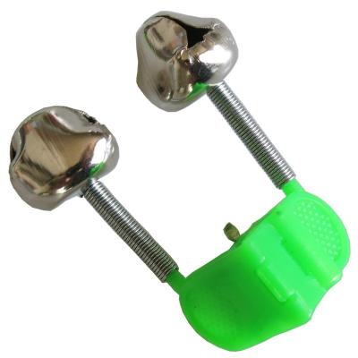 China Hot Sale Fishing Operations Fishing Bite Alarms Fishing Clip Bells Ring Green Abs Fishing Accessory Rod Bells Rod Clamp Tip for sale