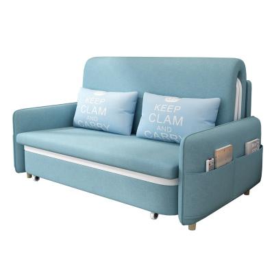 China Foldable Three Sleeper Seat Sofa Beds Factory Wholesale Iron Frame Folding Multifunctional Sofa Cum Bed Low Prices Living Room Sofa for sale