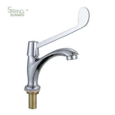 China Can Rotate Stamping Medical Faucet The Process Modern Design Medical Long Handle Elbow Faucets Pouring for sale