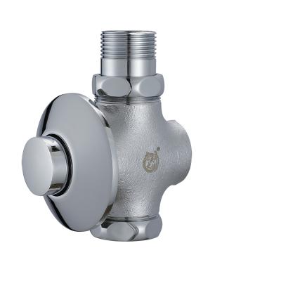 China Modern Concealed Full Brass Material Push Button Toilet Flush Valve Toilet Foot Operated Flush Valve for sale