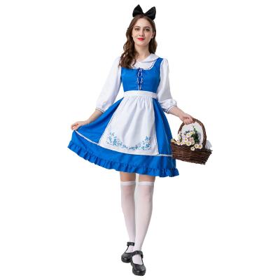 China New Polyester Alice in Wonderland Sleepwalking Princess Dress Halloween Role Playing Costume Maid Dress Belle Dress for sale