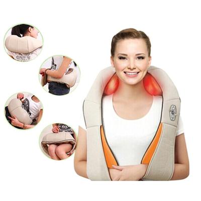 China Electric NECK Full Body Heated Back Pain Shiatsu Neck and Shoulder Massager Massager Kneading Vibrating Tapping Thermal Belt for sale