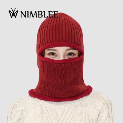 China Winter knitting thickened warm cycling one hole ski mask custom balaclava for sale