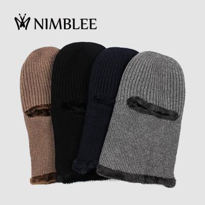 China Winter knitted one hole eye cycling hooded hat design your own ski mask balaclavas for sale