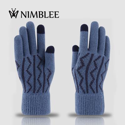 China 2022 fashion winter cashmere thermal touchntuff woolen running gloves touch screen hand glove manufacturer winter gloves for sale