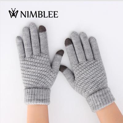 China High quality cotton wool warm mens cashmere thermal running touchntuff gloves & mittens winter logo cotton gloves for sale