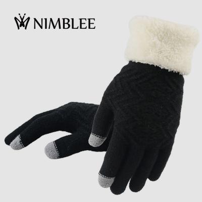 China Hot selling cotton mens wool cashmere woolen custom touchntuff gloves manufacturers winter logo & mittens cotton gloves for sale