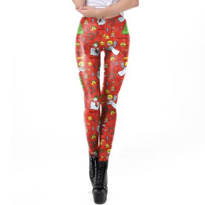 China ZACAVIA 2021 Autumn tight women's anti-pilling pants Christmas Digital pattern printed leggings women's tracksuit for sale