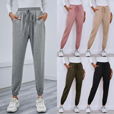 China 2022 Hot Sale Spring Anti-static Fashion Women's Wide Leg Pants All-match Casual High Waist Belted Wide Leg Pants for sale