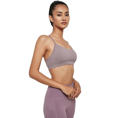 China Breathable Hot Selling Sports Spandex Streetwear Fitness Tops Sexy Spring Seamless Bra for sale