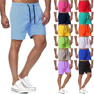 China Summer Viable 10 Colors Plain Drawstring Casual Jogger High Quality Breathable Short Pants For Men for sale