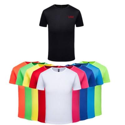 China New arrival good quality cheap price customization 100% polyester QUICK DRY 1 dollar black T-shirt for sale