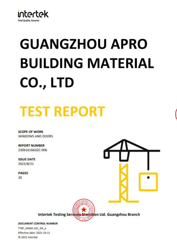 CSA - Guangzhou Apro Building Material Co., Ltd.