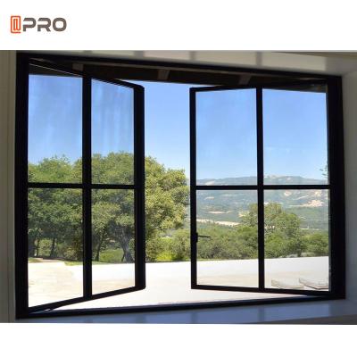 China Broken Bridge Aluminum Casement Windows And Doors White Powder Coating Customized Color for sale