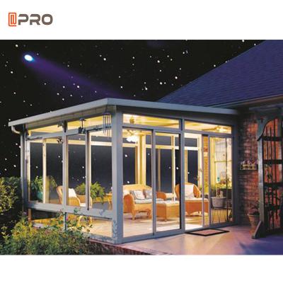 China 4 Season Aluminum Glass Sunroom For Solarium Customized Glass House for sale