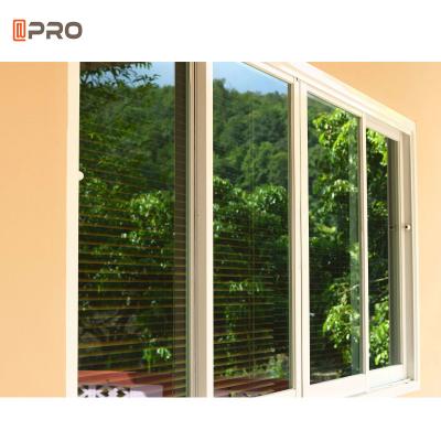 China Aluminio del vidrio de Mesh Sliding Window Double Tempered de la parrilla de la red de mosquito de la casa en venta