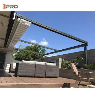 Cina Acciaio in alluminio per esterno, telaio in PVC, ombrello, tetto retrattile, impermeabile, pergola in vendita