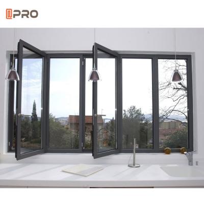 China Large Format Black And White Sliding Windows For Expansive Views for sale