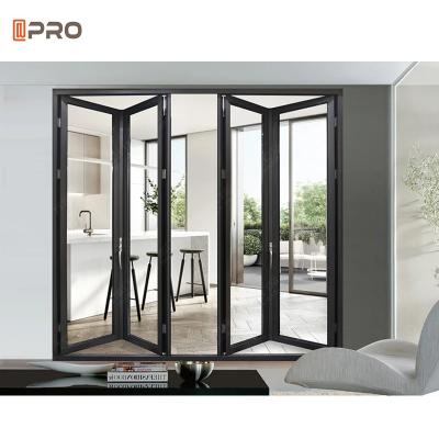 China Powder Coated Customized Bifold  Door / Aluminum Folding Door With EPDM Gasket for sale