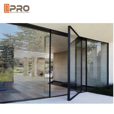 China Thermal Break Aluminium Pivot Entrance Doors With EPDM Sealant Rubber Pivot front door Pivot Exterior door pivot hinge for sale