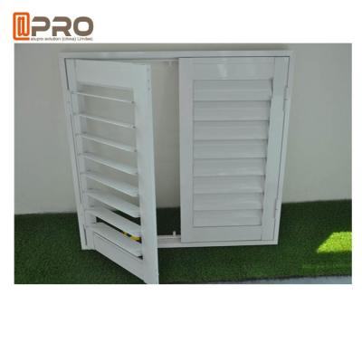 China Multi Color Aluminium Louver Window Aerofoil Shape Or Half Aero Blade Type for sale