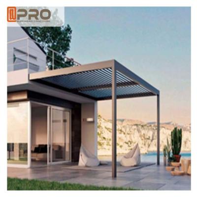 China Economical Sunshade Modern Aluminum Pergola With Rain Sensor Customized Color for sale