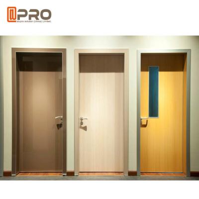 China Fire Resistance MDF Interior Doors Flat Insert Shape For Kindergarten Room for sale