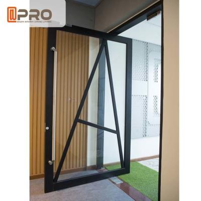 China Puerta de oscilación resistente a los choques del pivote, puerta principal de aluminio del pivote del pivote de Front Doors de la puerta principal de la puerta de aluminio moderna del pivote en venta